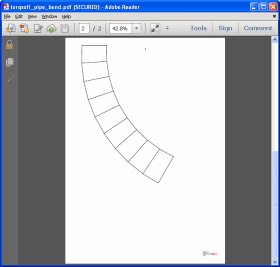 TorqSoft - Bend Template Programme - PDF Output