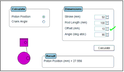 TorqSoft - Piston Position Programme - offset gudgeon pin