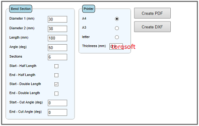 TorqSoft - Exhaust Bend Template Programme