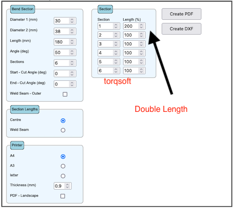 TorqSoft - Exhaust Bend Template Programme