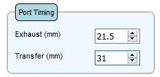 TorqSoft - Exhaust Time-FlowArea Programme, AM6 Cylinder