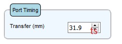 TorqSoft - Transfer Time-FlowArea Programme, AM6 Cylinder