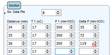 TorqSoft - Transfer Time-FlowArea Programme, AM6 Cylinder